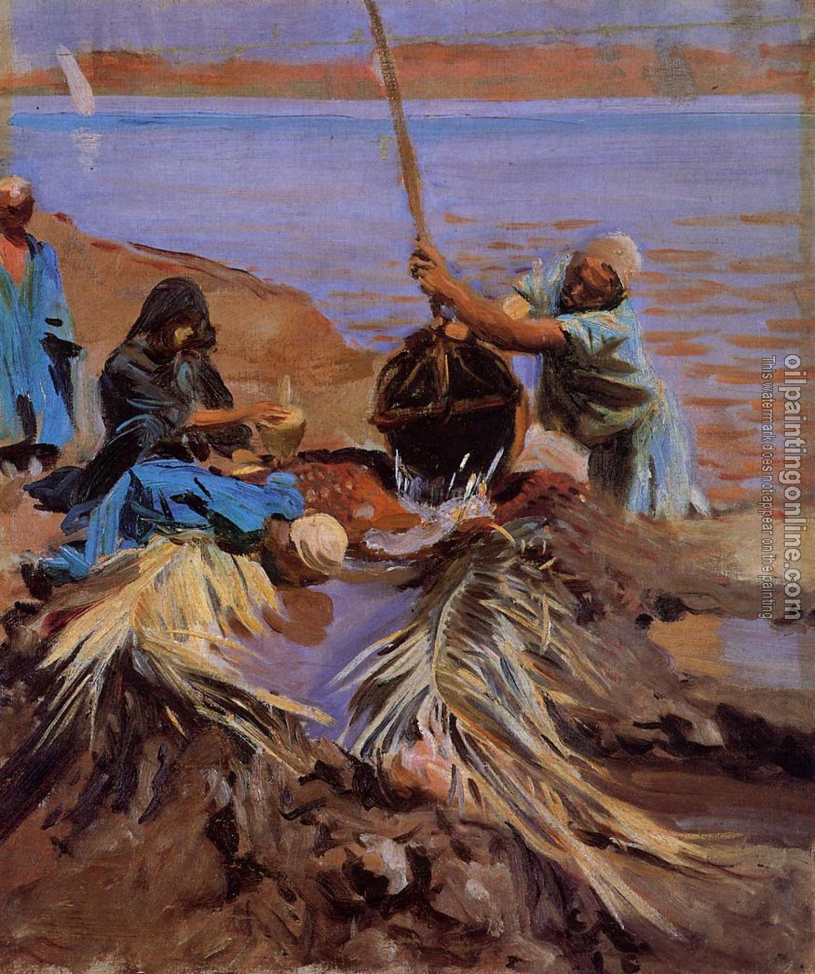 Sargent, John Singer - Egyptians Raising Water from the Nile